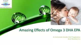 Amazing Effects of Omega 3 DHA EPA