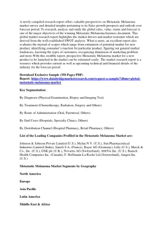a newly compiled research report offers valuable