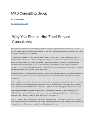mkd consulting group
