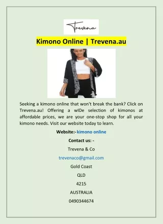 Kimono Online | Trevena.au