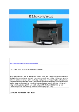 https simplyassist us 123 hp com setup dj2652