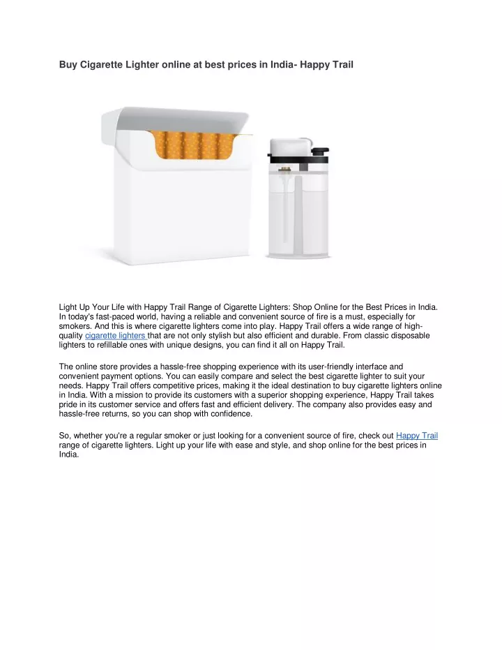 buy cigarette lighter online at best prices