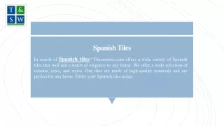 spanish tiles