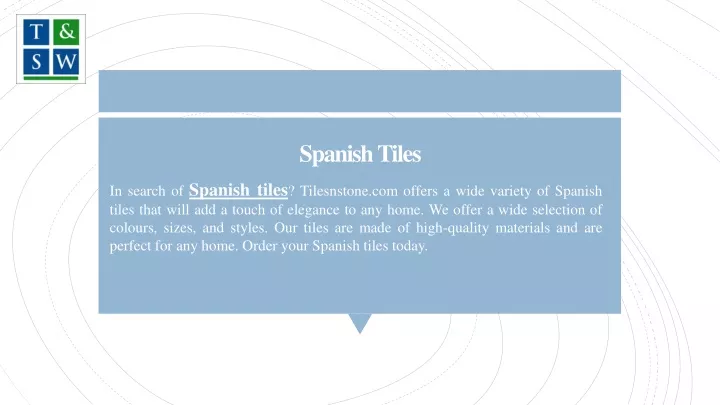spanish tiles