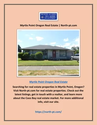Myrtle Point Oregon Real Estate | North-pt.com