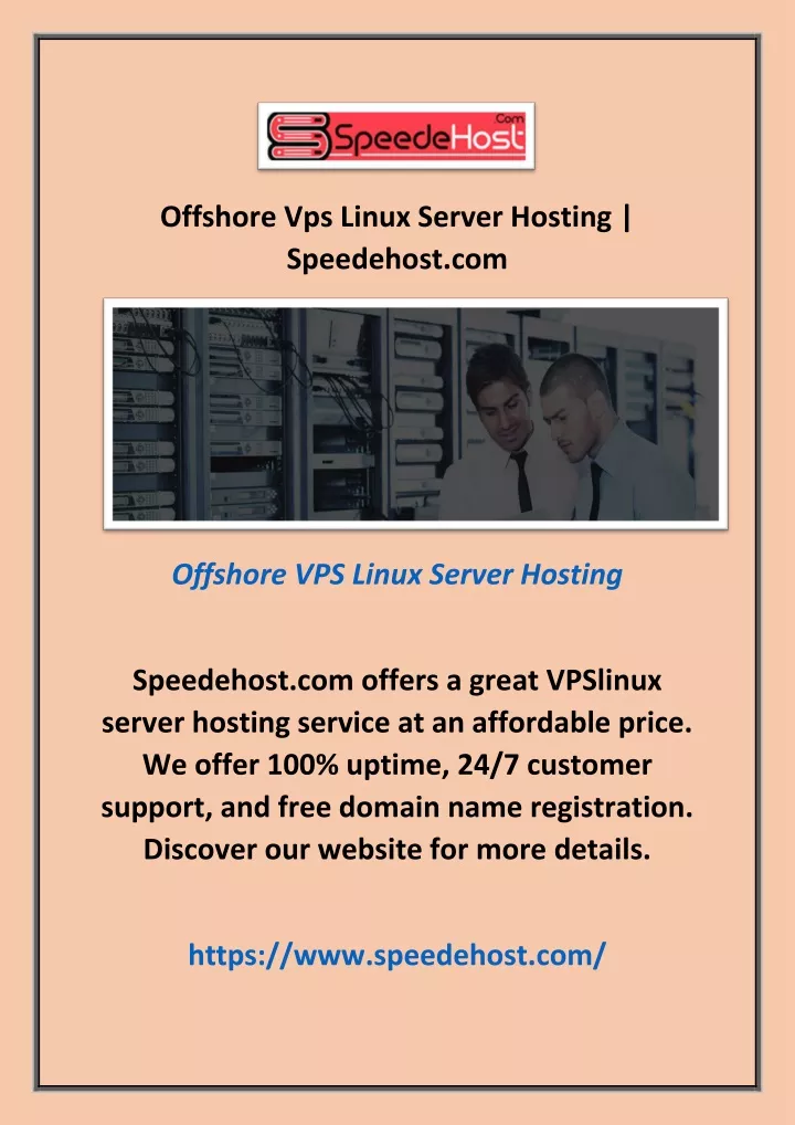 offshore vps linux server hosting speedehost com