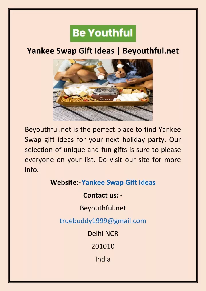 yankee swap gift ideas beyouthful net