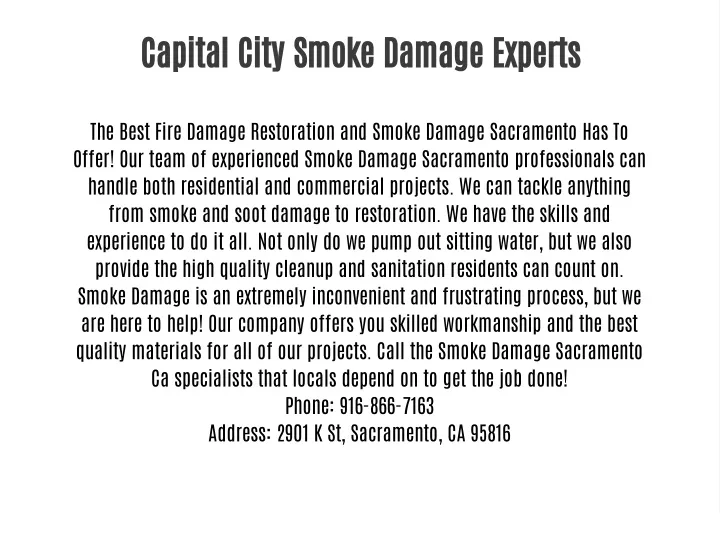 capital city smoke damage experts