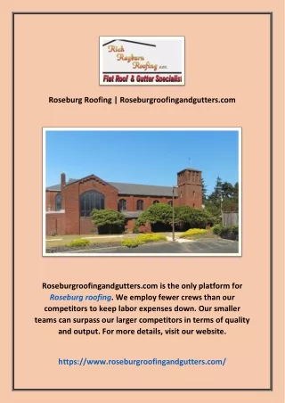 Roseburg Roofing | Roseburgroofingandgutters.com