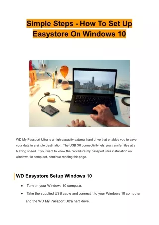 Simple Steps - How To Set Up Easystore On Windows 10