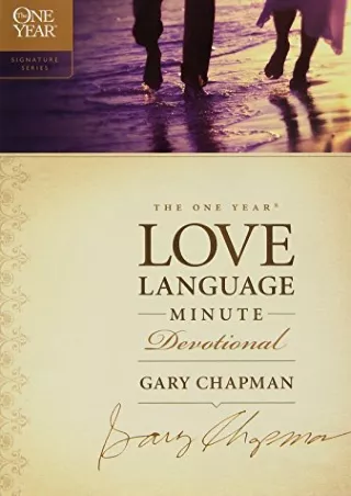 D!ownload (pdF) The One Year Love Language Minutie Devotional: A 365-Day De