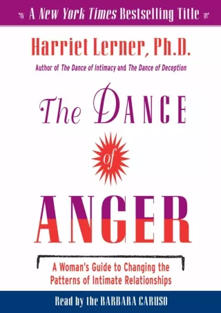 %Read% (pdF) The Dance of Anger: A Woman's Guide to Changing the Patterns o
