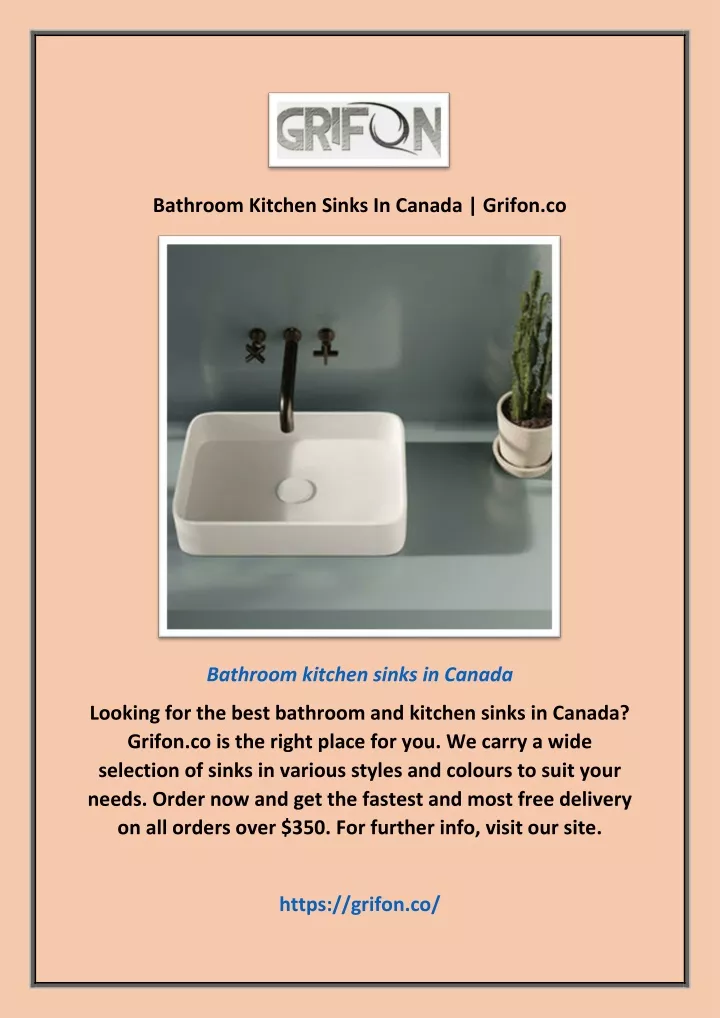 bathroom kitchen sinks in canada grifon co