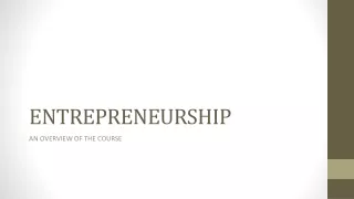 Entrepreneurship