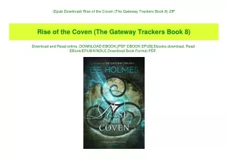 (Epub Download) Rise of the Coven (The Gateway Trackers Book 8) ZIP