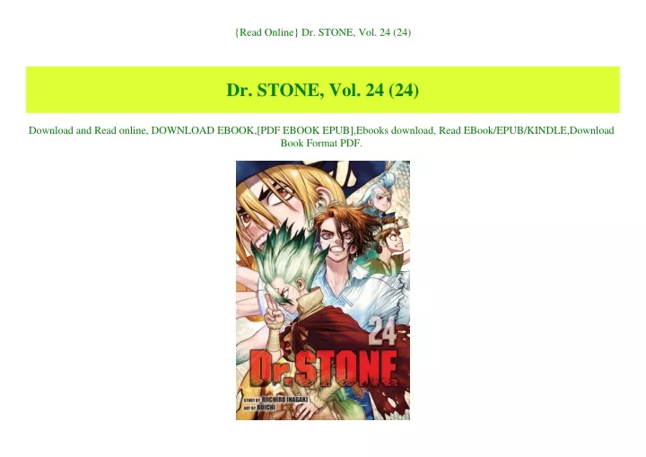 read online dr stone vol 24 24