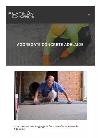 Aggregate Concrete Adelaide