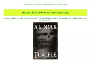 download [epub]$$ Disciple Book Two of the New Apocrypha pdf free