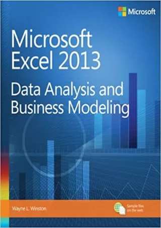DOWNLOAD Microsoft Excel 2013 Data Analysis and Business Modeling