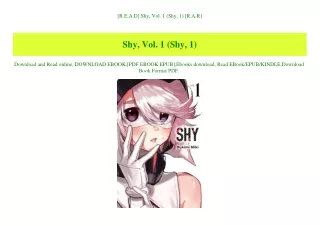 [R.E.A.D] Shy  Vol. 1 (Shy  1) [R.A.R]
