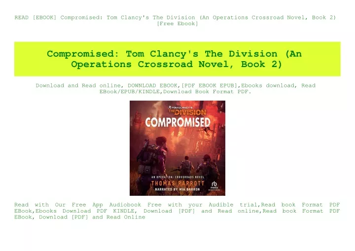 read ebook compromised tom clancy s the division
