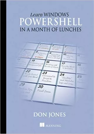 DOWNLOAD Learn Windows PowerShell in a Month of Lunches
