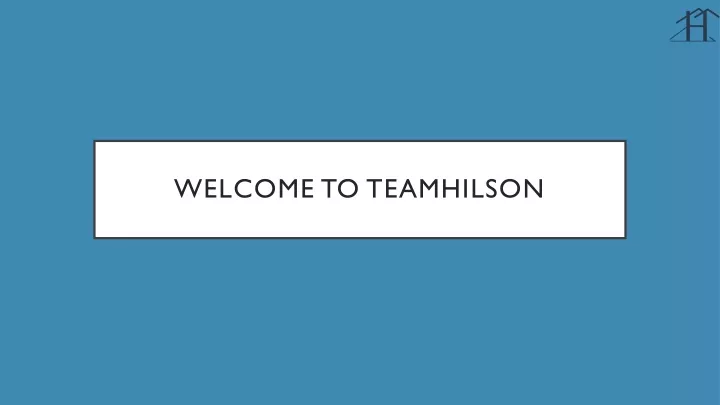 welcome to teamhilson