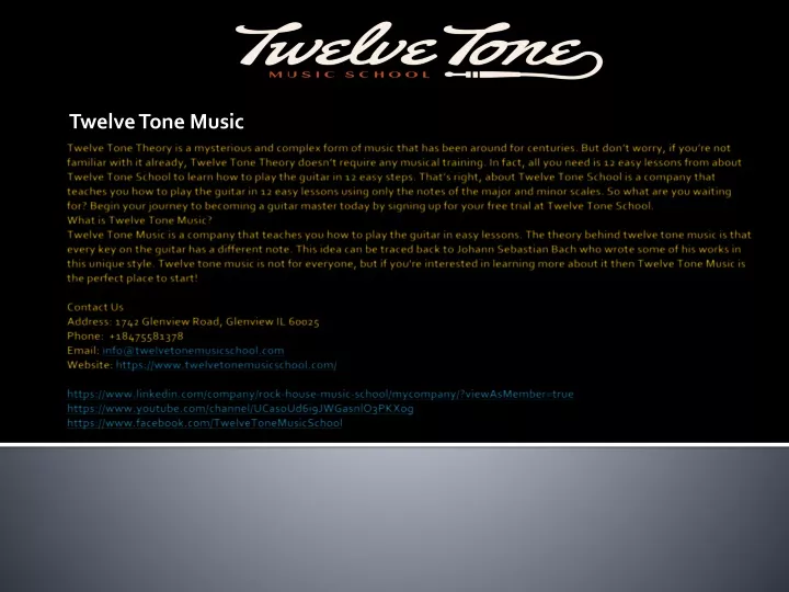twelve tone music