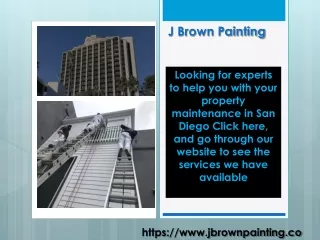 Property Maintenance In San Diego - J Brown Painting