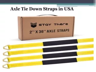 Axle Tie Down Straps in USA