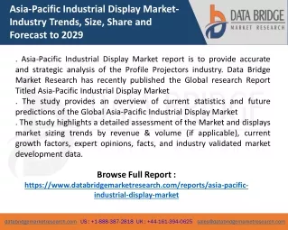 Asia-Pacific Industrial Display Market