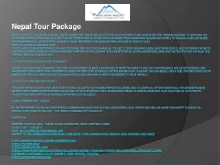 nepal tour package