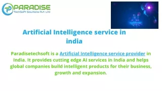 Best Artificial Intelligence company
