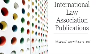 International Law Association Publications