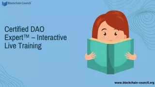 Certified DAO Expert™ – Interactive Live Training | Blockchain Council