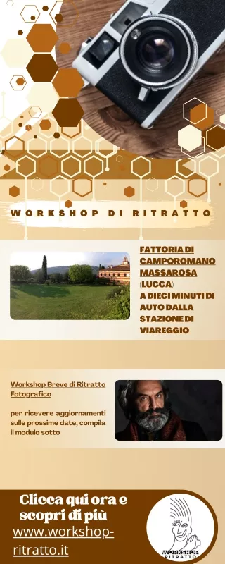 WORKSHOP DI RITRATTO | Fattoria di Camporomano Massarosa (Lucca) A dieci minuti
