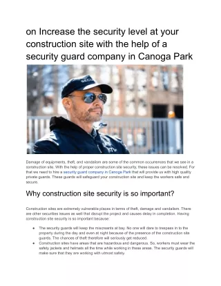 on increase the security level at your