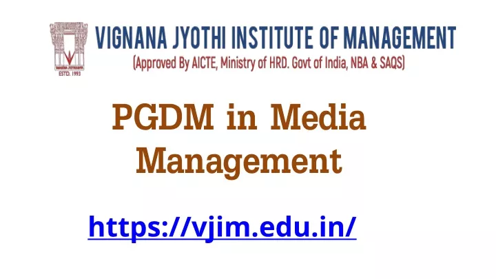 pgdm in media management