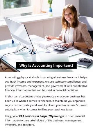 why is accounting important