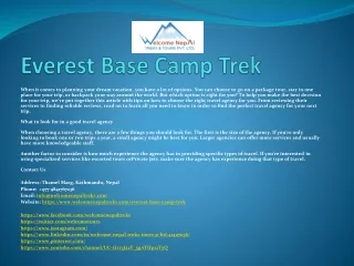 everest base camp trek