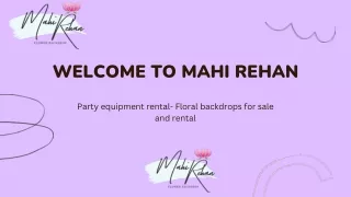 Floral Backdrop Rental