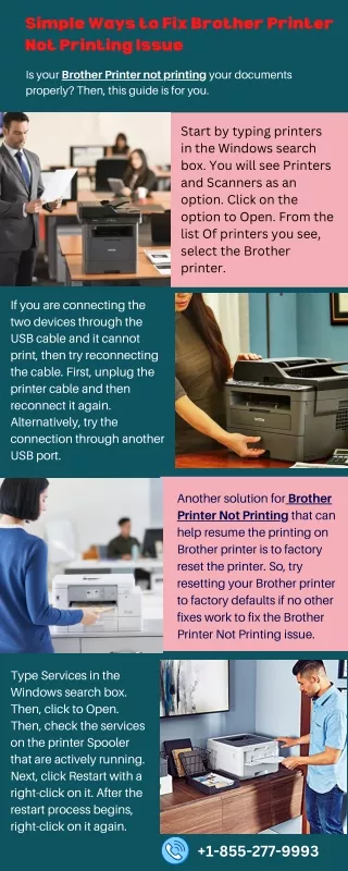 Simple Ways to Fix Brother Printer Not Printing Issue
