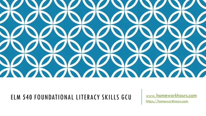 elm 540 foundational literacy skills gcu