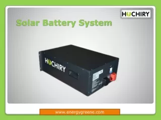 Solar Battery System
