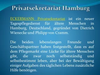 privatsekretariat hamburg