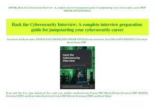 [BOOK] Hack the Cybersecurity Interview A complete interview preparation guide for jumpstarting your cybersecurity caree