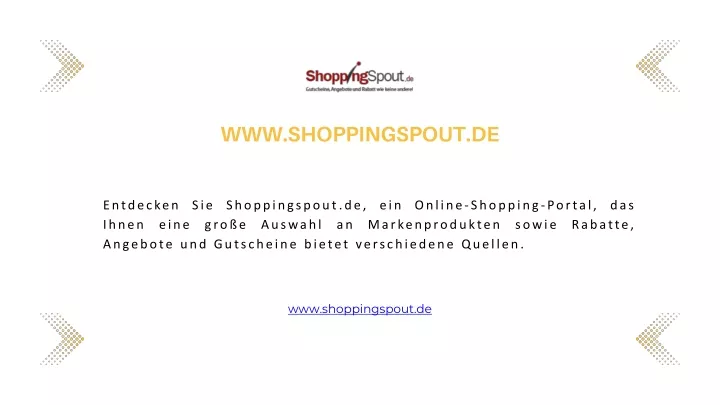 www shoppingspout de