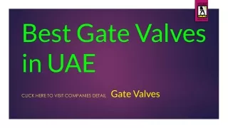 gate valves