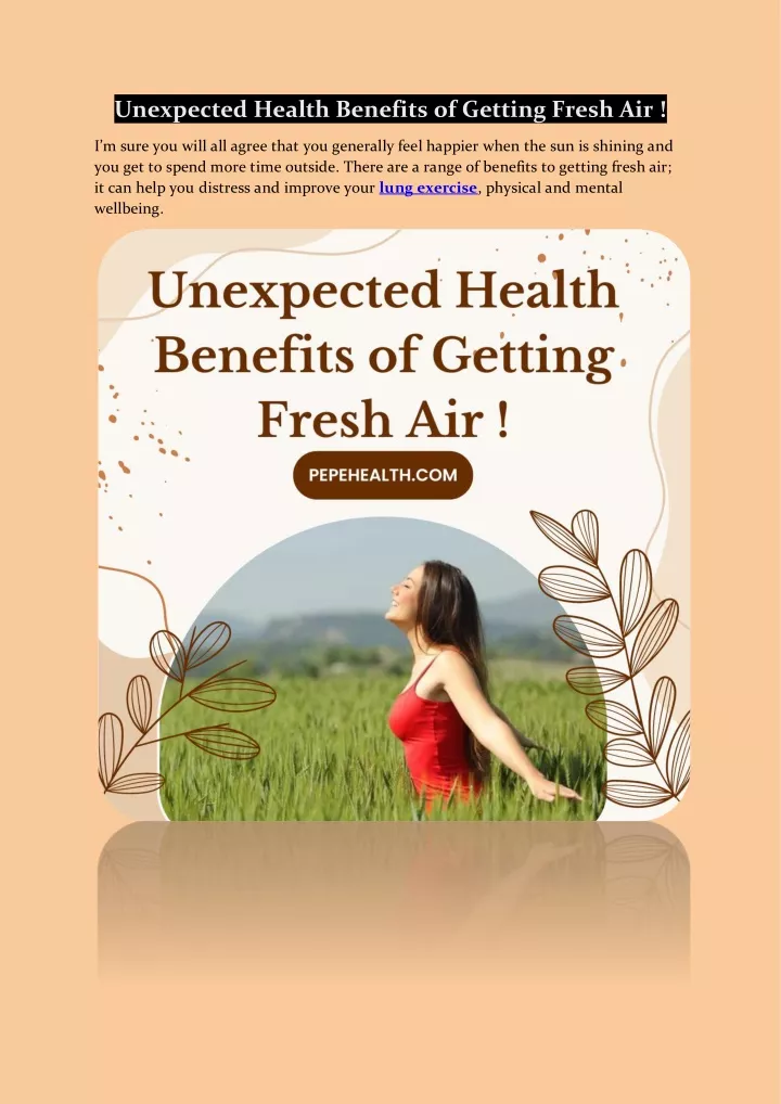 unexpected health benefits of getting fresh air