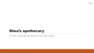 shea s apothecary